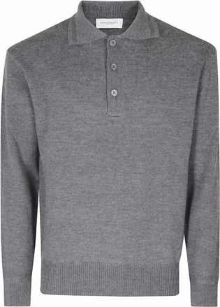 Paolo Pecora Jersey de cuello redondo - Knitwear - Hombre - Gris - XL