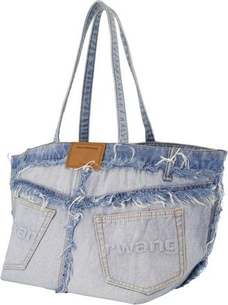 Alexander Wang Womens Punch Tote - Alexander Wang Cotton Blue Bags Totes-Shopping-Bags