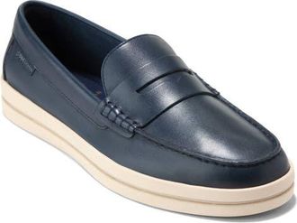 Cole Haan Pinch Weekend Penny Loafer in Navy Blazer /Angora at Nordstrom, Size 10.5