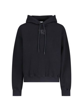 Tシャツ・カットソー ALEXANDER WANG Women Hoodies 1KC3241060 001 BLACK Women's Essential Clothing | Essential Hoodies For Women