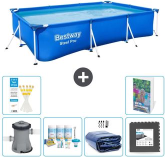 Bestway Piscina Bestway Steel Pro Rectangular - 300x201x66 Cm - 7-piezas S233