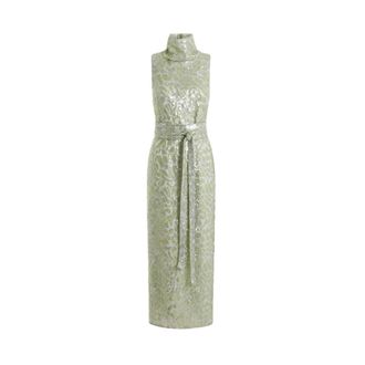 16Arlington Party Dresses, female, Green, Size: XS Mona Sequin Midi Dress