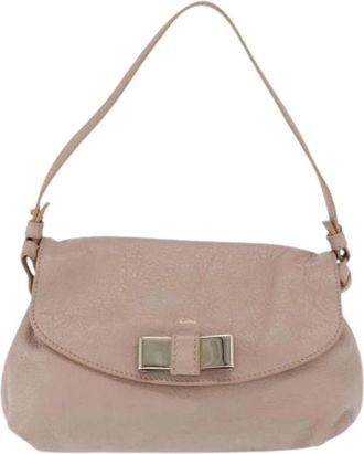 Chlo&eacute; Pre-owned Shoulder Bags, female, Beige, Size: ONE SIZE Pre-owned Lily shoulder bag