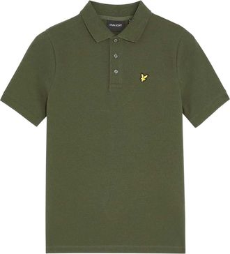 Lyle & Scott Heren Geborduurd Logo Poloshirt (Diepe Diepten)