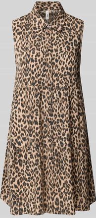 Only Ausgestelltes Hemdblusenkleid aus reiner Viskose Modell THEA in Sand, Gr&ouml;&szlig;e XL