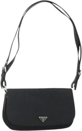 Prada Pre-owned Shoulder Bags, female, Black, Size: ONE SIZE Pre-owned Vintage Shoulder Bag
