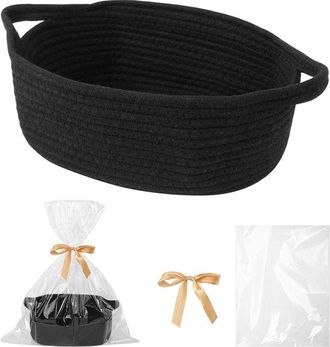 OEM Cesta De Regalo Vac&iacute;a, Cesta De Almacenamiento De Algod&oacute;n Tejido, Perfecta Para Cumplea&ntilde;os, Navidad Y Bodas, Con Bolsas De Regalo Y Cintas