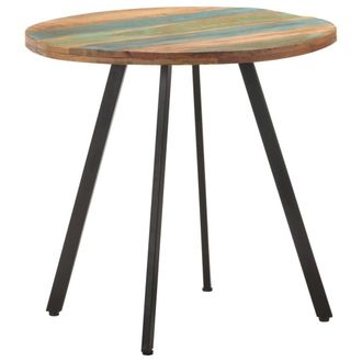 Berkfield Home Dining Table 80 cm Solid Reclaimed Wood
