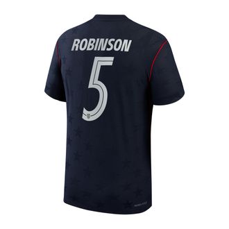 Nike Antonee Robinson USMNT 2026 Match Away Nike Mens Aero-FIT Soccer Jersey in Blue | NN203993623-USM