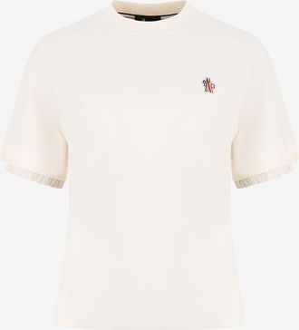 Moncler Tailliertes Materialmix-T-Shirt Day-Namic
