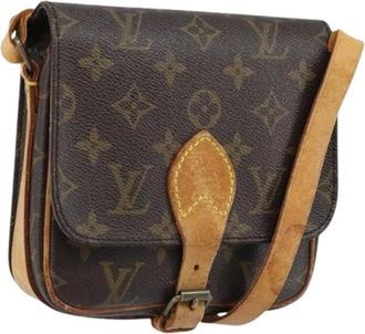 Louis Vuitton Pre-owned Cross Body Bags, female, Brown, Size: ONE SIZE Pre-owned Cartouchiere PM Shoulder Bag