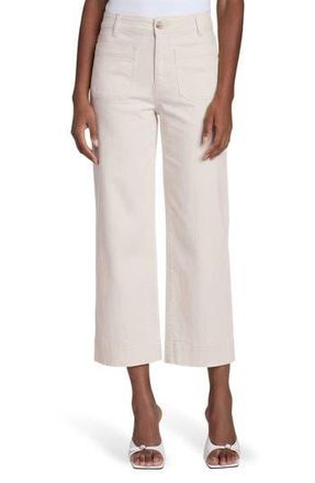 Bagatelle Cropped Cotton Twill Pants in Antique White at Nordstrom Rack, Size 6