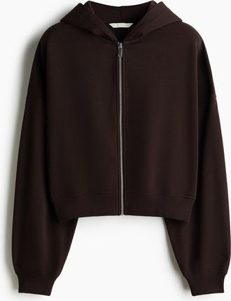 H&M Kurze Hoodiejacke - Brown