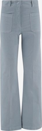 Ql2 Quelledue broek van stretchkatoenfluweel