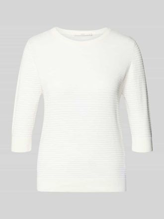 Lanius Lanius Strickpullover mit 3/4-Arm in Offwhite, Gr&ouml;&szlig;e 34