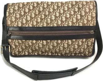 Dior Pre-owned Shoulder Bags, female, Beige, Size: ONE SIZE Pre-owned Leather dior-bags