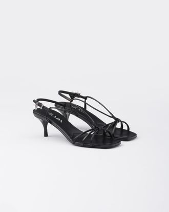 Prada Heeled leather sandals