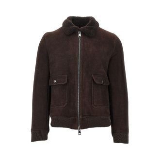 Dacute Washed waxed shearling jacket Man 48