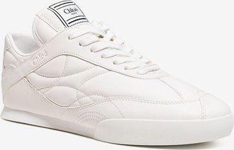 Chlo&eacute; Niedrige Netz- und Ledersneakers Chlo&eacute; Kick