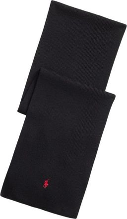 Polo Ralph Lauren Signature Pony wollen sjaal - Heren - Accessoires - Zwart - Maat: ONE Size Wol