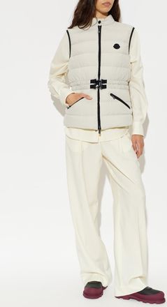Moncler Quilted Vest Romantisme, Womens, Grey