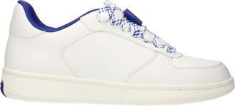 Burberry Sneakers Donna Pelle Bianco/Blu Elettrico