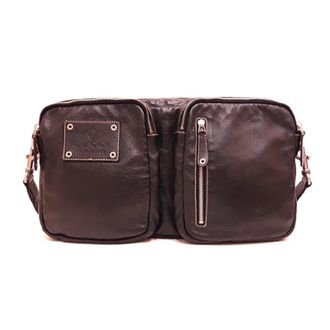 Gucci Pre-owned Leather crossbody-bags - Heren - Vintage Schoudertas - Zwart - ONE Size - Leer - Vintage