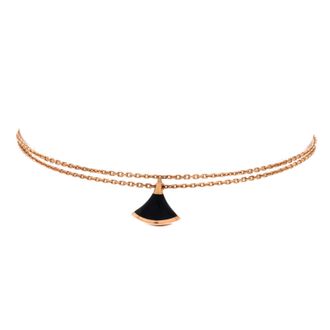 Bulgari Divas Dream Bracelet 18K Rose Gold and Onyx
