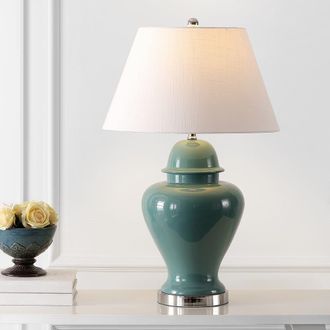 Jonathan Y Designs Sagwa 33 Ceramic/Iron Modern Classic LED Table Lamp