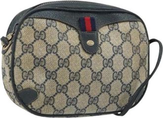 Gucci Pre-owned Vintage GG Canvas Schoudertas - Dames - Vintage Schoudertas - Veelkleurig - ONE Size - Leer - Vintage