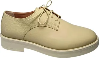 Pollini Leren schoenen met veters - Dames - Veterschoenen - Beige - 35 EU - Leer - Schoenen