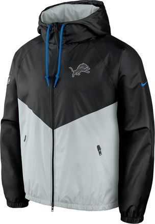Nike Detroit Lions Rivalries Collection Windrunner Nike Mens NFL Full-Zip Jacket in Black | 060V0L1Q9J-CGG