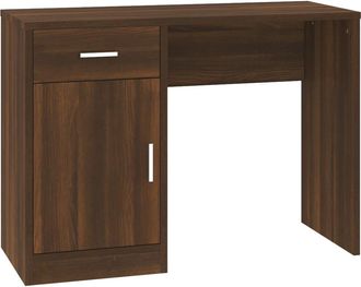 vidaXL Vidaxl - Escritorio Con Caj&oacute;n Y Armario Contrachapada 100x40x73 Cm