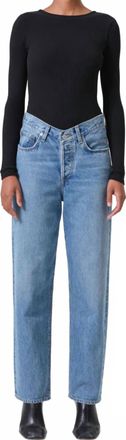 A Gold E V Waist Baggy Jeans In Fairway