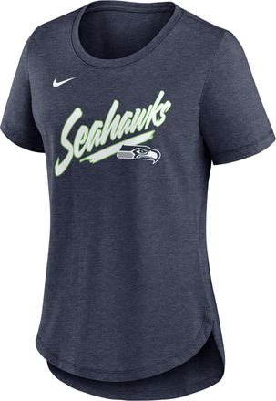 Nike Seattle Seahawks Primetime Nike Womens NFL T-Shirt in Blue | NKMVEX5278-NFN