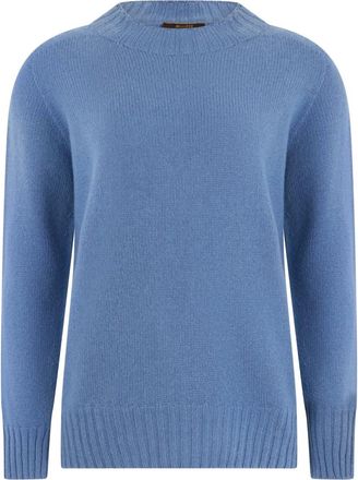 Moorer Cembra Trui - Dames - Truien - Blauw - Maat: XS Kasjmier