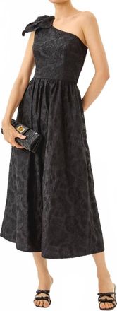 Lilly Pulitzer Lynsi Midi Dress In Noir Sunset Bloom Embroidered Organza