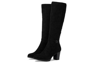 Anne Klein Rya Womens Boots Black Suede : 8.5 M, Synthetic