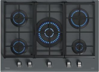 Teka Placa Gas Teka Gzc 75330 Xba 5 Fuegos Exactflame 75cm Cristal Negro