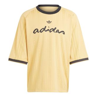 adidas Fashion Graphic T-shirt Asia Sizing Yellow Black IT7463