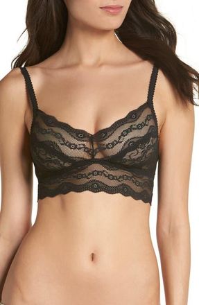 b.tempt'd by Wacoal Lace Kiss Bralette in Night at Nordstrom, Size X-Large