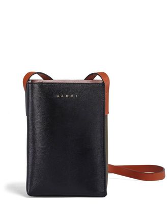 Marni nano Museo Soft shoulder bag - women - Calf Leather/Cotton - OS - Black