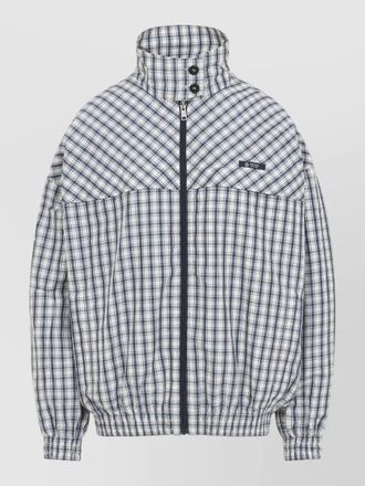 Prada jacket high collar elastic cuffs hem