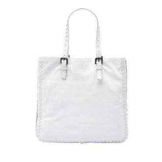 Bottega Veneta Pre-owned Cuero bolsos-de-mano - Pre-owned - Mujer - Blanco - ONE SIZE