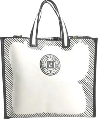 Fendi Pre-owned Coated canvas fendi-bags - Dames - Vintage Shopper - Wit - ONE Size - Vintage