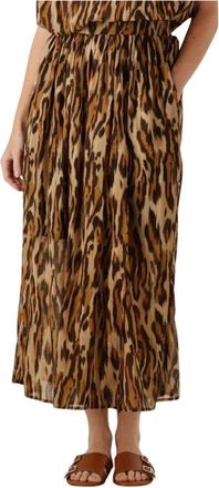 Louizon Rokken, Dames, Bruin, S, Paisible Midi Rok