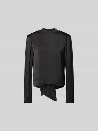 Rotate Blusenshirt mit Stehkragen in Black, Gr&ouml;&szlig;e 34