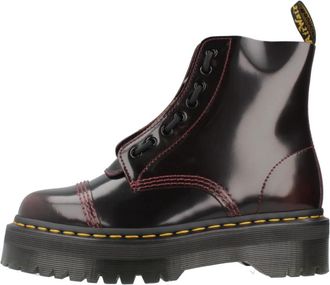 Dr. Martens Stijlvolle Veterschoenen voor Vrouwen - Dames - Veterlaarzen - Rood - 38 EU - Schoenen