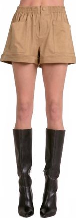 Elan Suede Shorts In Sand
