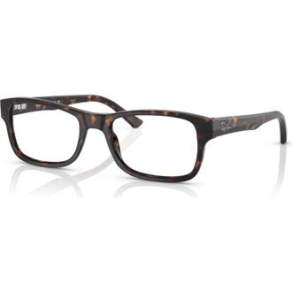 Ray-Ban 52mm Square optical glasses in Tortoise at Nordstrom